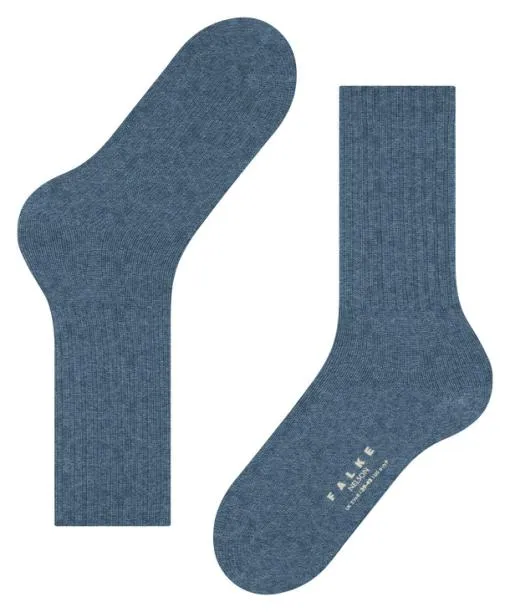 Men Nelson Men Socks Light Denim FALKE Socks