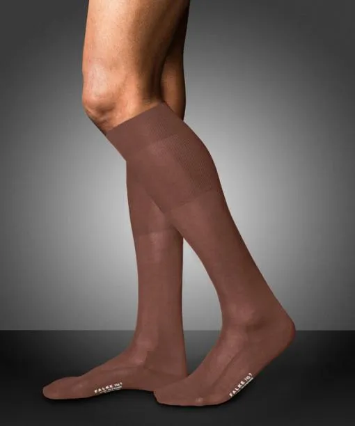 Men No 9 Pure Fil Dcosse Men Kneehigh Socks Brandy FALKE Knee High Socks