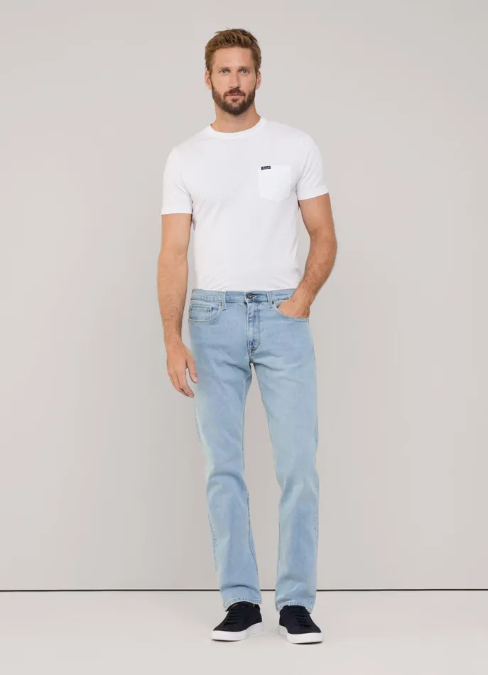 Men Pants Faonnable Regular Fit Worn Effect Jeans Washed Denim