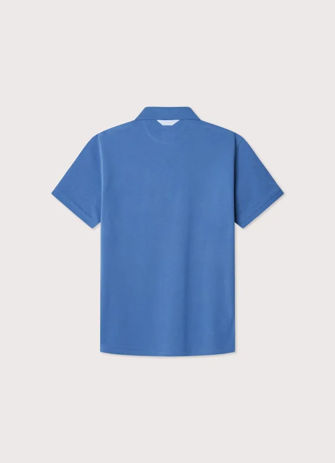 Men Polo Shirts Faonnable Regular Fit Pima Polo Dark Denim Blue
