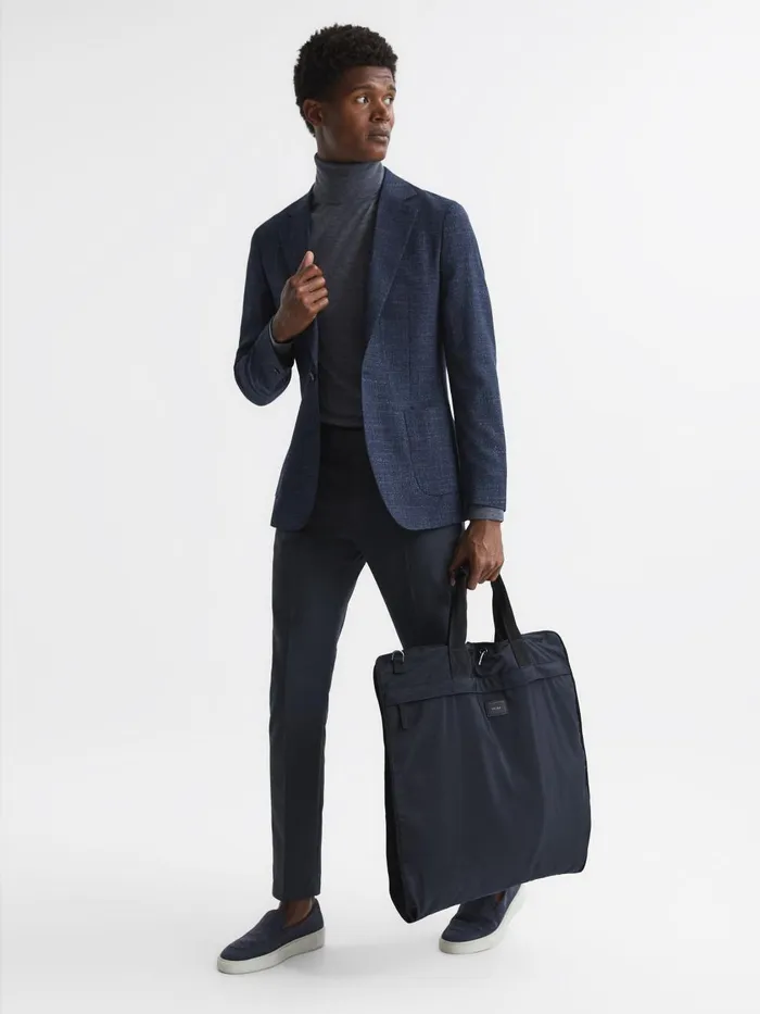 Men Reiss Bags Callum Nylon Webbing Suit Bag Dark Navy