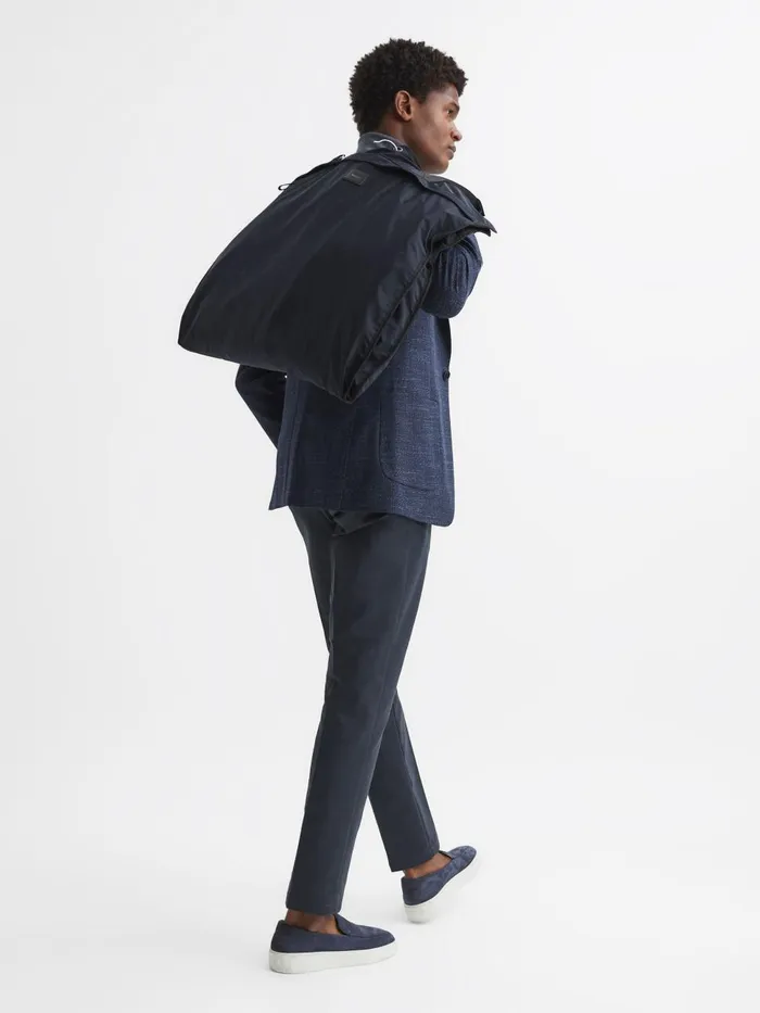Men Reiss Bags Callum Nylon Webbing Suit Bag Dark Navy