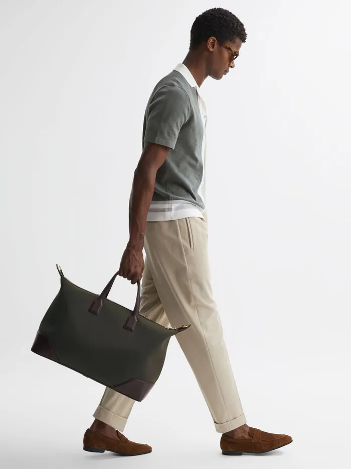 Men Reiss Bags Elliot Neoprene Holdall Khaki