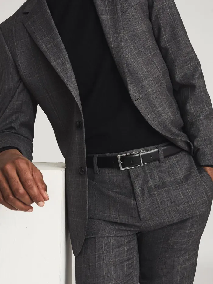 Men Reiss Belts Ricky Reversible Leather Belt Blackbrown