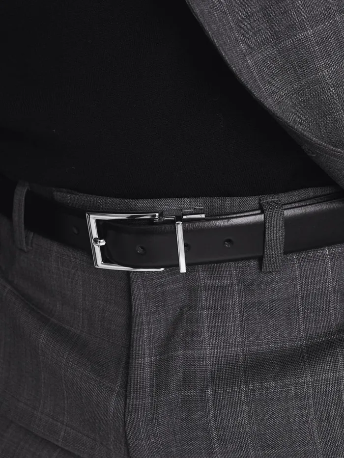 Men Reiss Belts Ricky Reversible Leather Belt Blackbrown