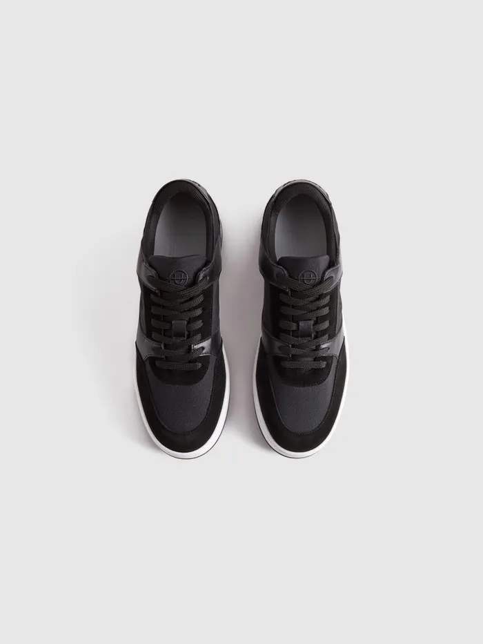 Men Reiss Brands Footwear Noirmont Trainers Whiteblack