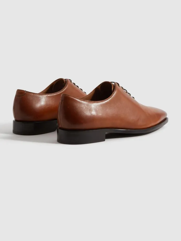 Men Reiss Formal Shoes Mead Leather LaceUp Shoes Light Tan