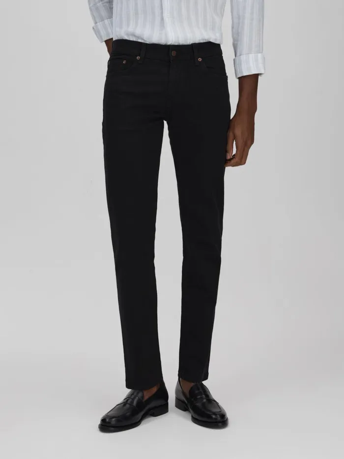 Men Reiss Jeans Jacobson Slim Fit Jeans Black