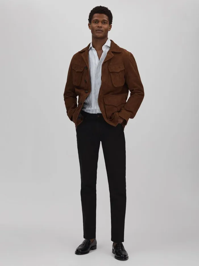 Men Reiss Jeans Jacobson Slim Fit Jeans Black