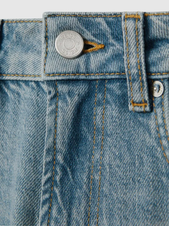 Men Reiss Jeans Ordu R Relaxed Tapered Jeans Light Blue