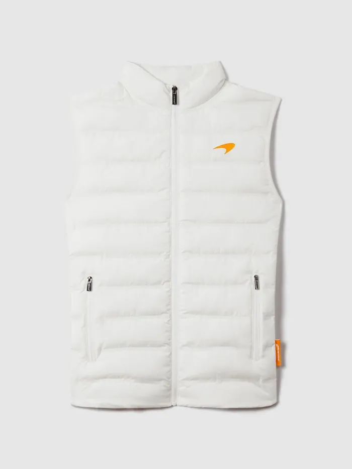 Men Reiss Outerwear and Coats F1 Hybrid Quilt And Knit Gilet White
