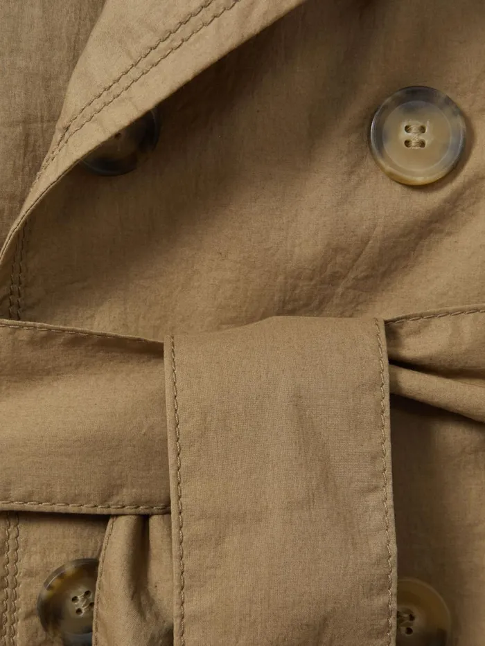 Men Reiss Outerwear and Coats Jacobson Cotton Trench Coat Beige