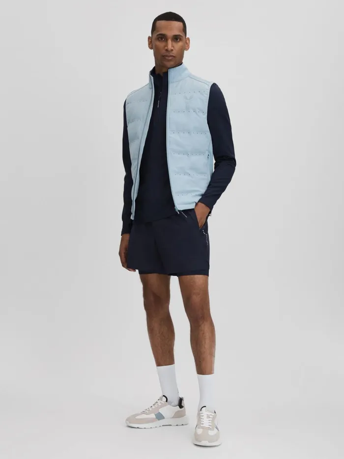 Men Reiss Shorts Robert Castore Water Repellent 2in1 Shorts Midnight Navy