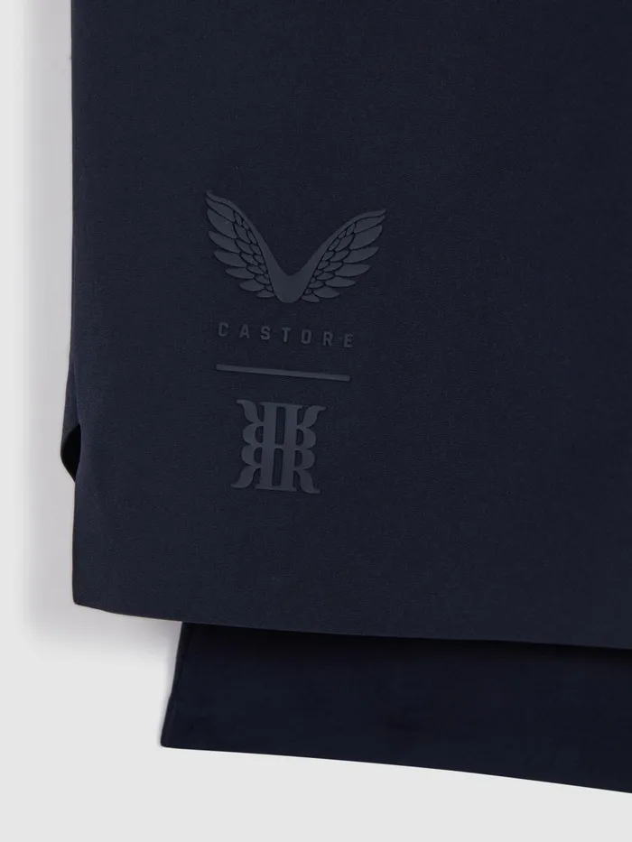 Men Reiss Shorts Robert Castore Water Repellent 2in1 Shorts Midnight Navy