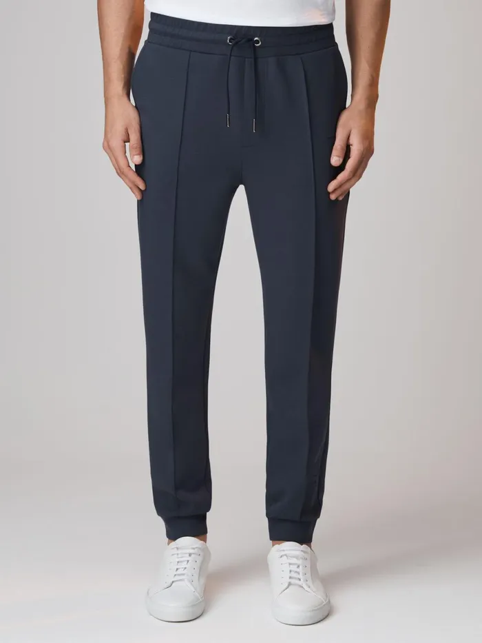 Men Reiss Sweats Hoodies and Joggers F1 Interlock Jersey Drawstring Joggers Airforce Blue