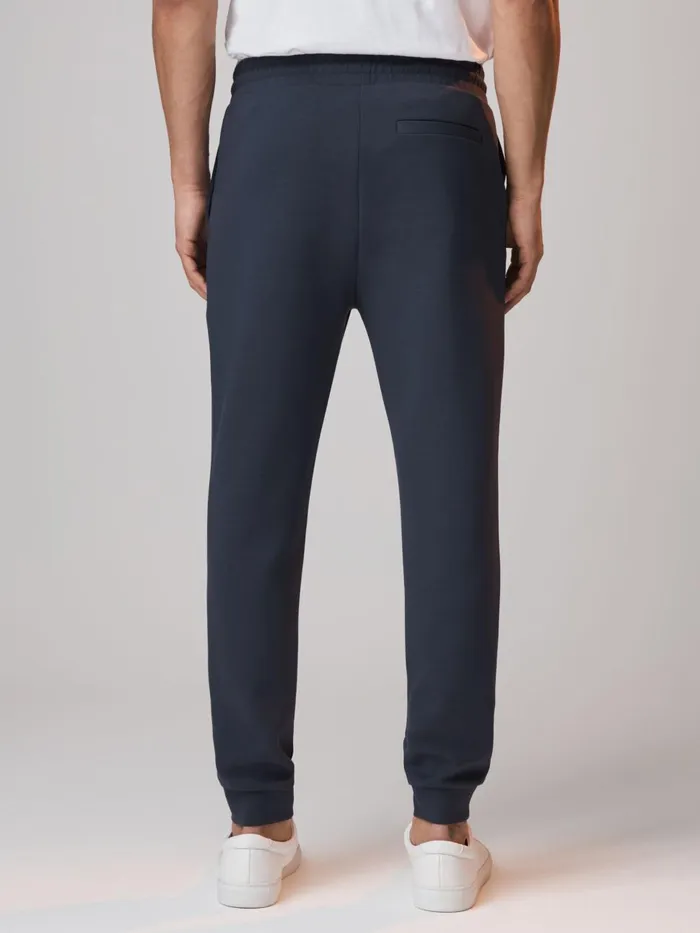 Men Reiss Sweats Hoodies and Joggers F1 Interlock Jersey Drawstring Joggers Airforce Blue
