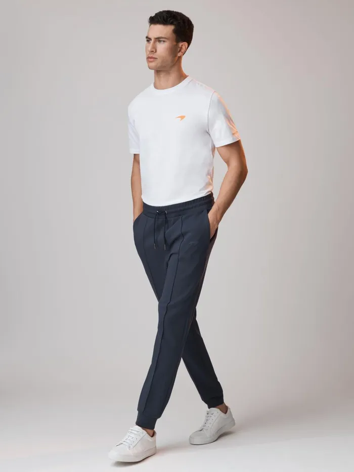 Men Reiss Sweats Hoodies and Joggers F1 Interlock Jersey Drawstring Joggers Airforce Blue