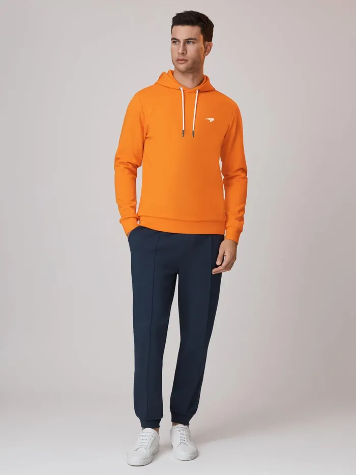 Men Reiss Sweats Hoodies and Joggers F1 Interlock Jersey Hoodie Papaya