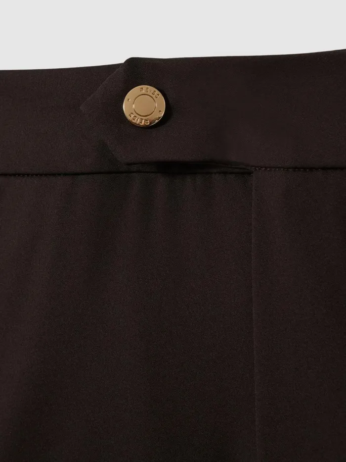 Men Reiss Swimwear Sun Side Adjuster Swim Shorts Chocolate