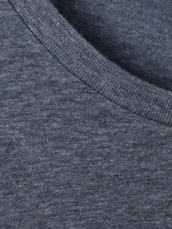 Men Reiss TShirts Bless Marl Crew Neck TShirt Airforce Blue Melange
