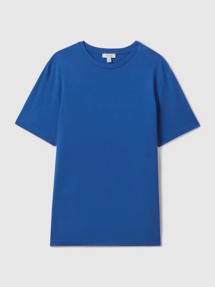 Men Reiss TShirts Bless Marl Crew Neck TShirt Lapis Blue