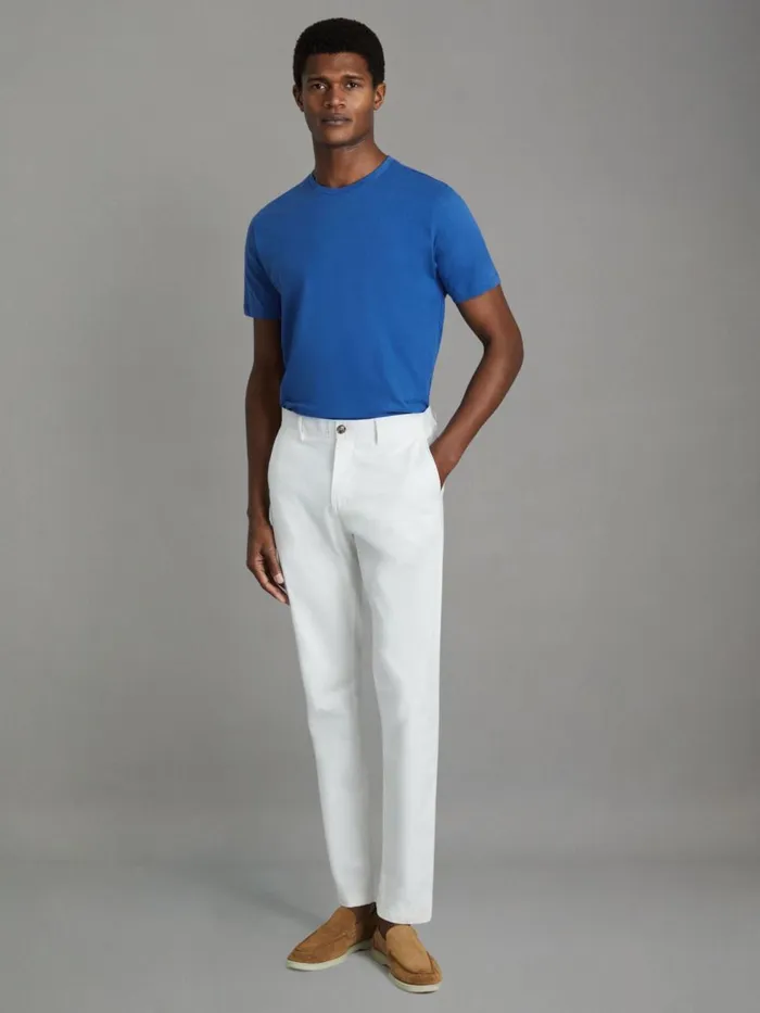 Men Reiss TShirts Bless Marl Crew Neck TShirt Lapis Blue