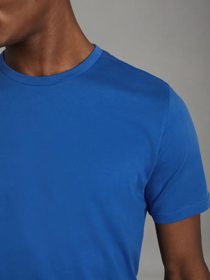 Men Reiss TShirts Bless Marl Crew Neck TShirt Lapis Blue