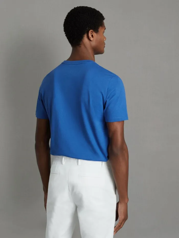 Men Reiss TShirts Bless Marl Crew Neck TShirt Lapis Blue