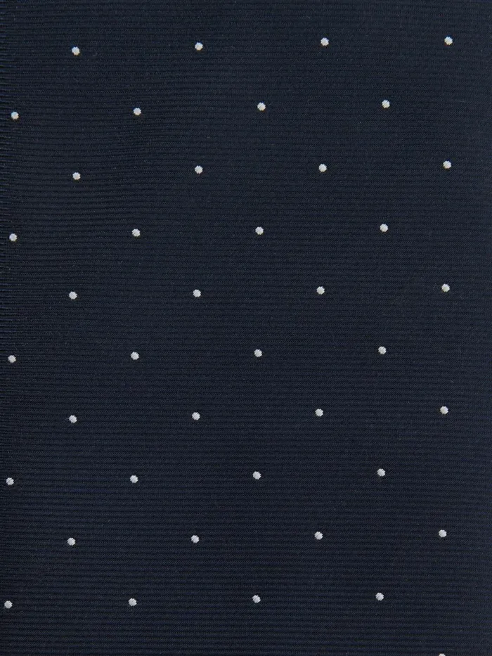 Men Reiss Ties and Pocket Squares Liam Silk Polka Dot Tie Navy