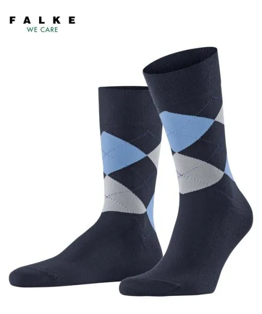 Men Sensitive Argyle Men Socks Midnight FALKE Socks