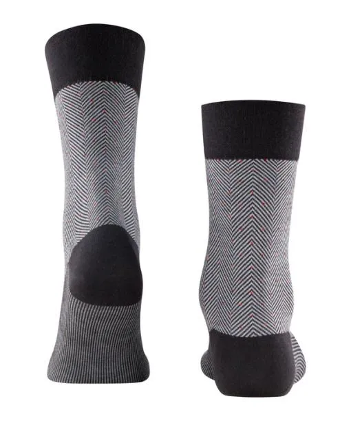 Men Sensitive Herringbone Men Socks Black FALKE Socks