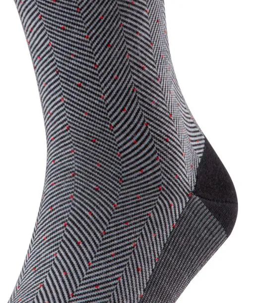 Men Sensitive Herringbone Men Socks Black FALKE Socks