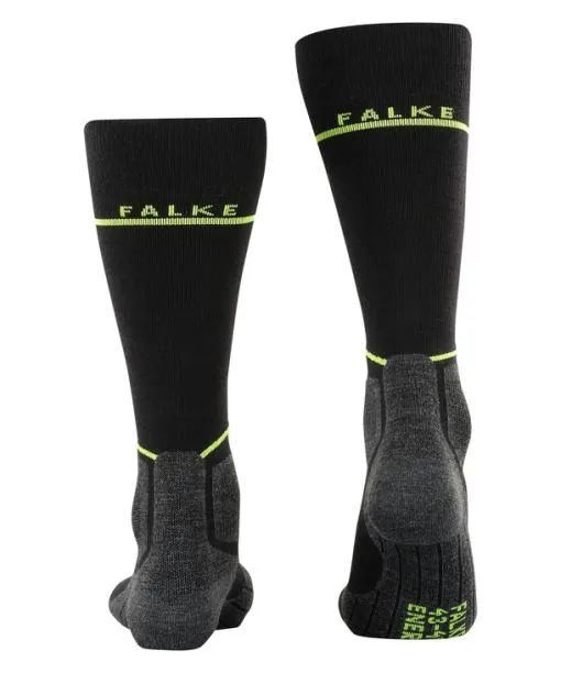 Men SK Compression Wool Men Skiing Kneehigh Socks Black FALKE Ski Socks