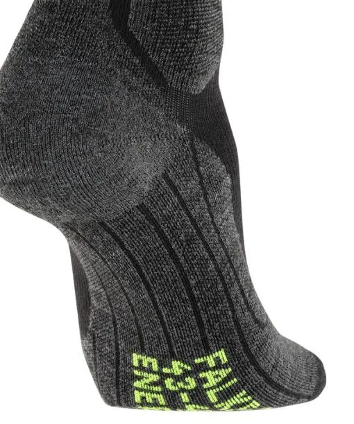 Men SK Compression Wool Men Skiing Kneehigh Socks Black FALKE Ski Socks