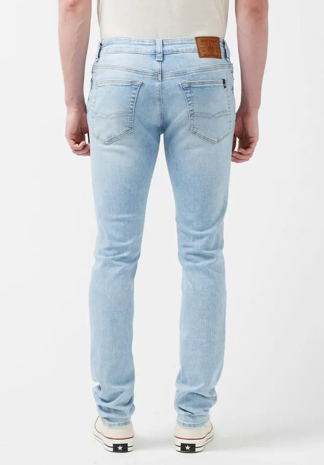Men Skinny Max Bleached Jeans Indigo Buffalo David Bitton Skinny Max
