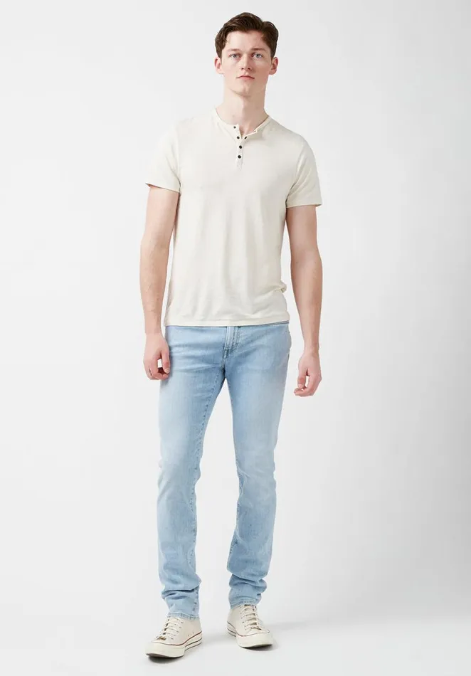 Men Skinny Max Bleached Jeans Indigo Buffalo David Bitton Skinny Max