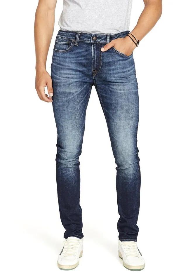 Men Skinny Max Medium Blue Jeans Indigo Buffalo David Bitton Skinny Max