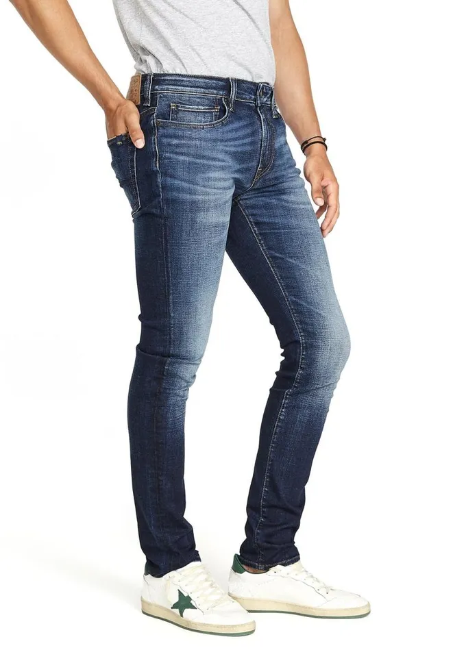 Men Skinny Max Medium Blue Jeans Indigo Buffalo David Bitton Skinny Max