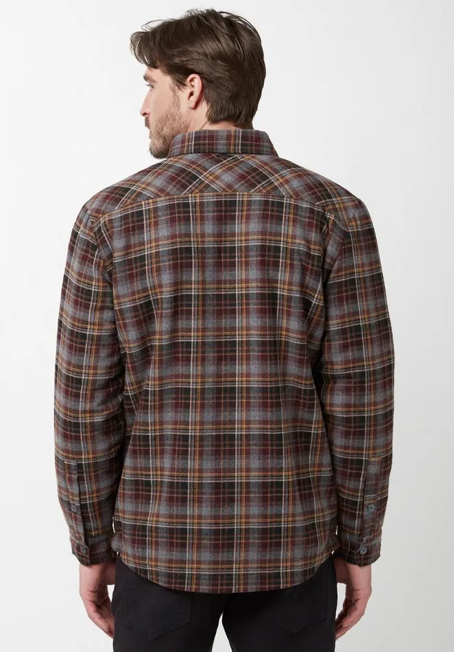Men Soqer Charcoal Mens Shirt Jacket Charcoal Buffalo David Bitton Jackets
