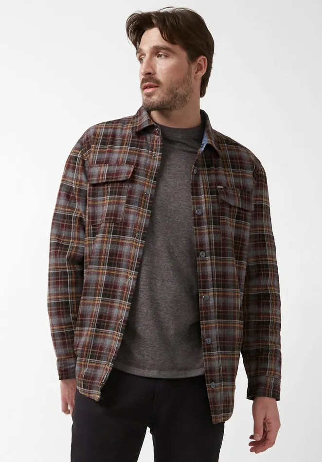 Men Soqer Charcoal Mens Shirt Jacket Charcoal Buffalo David Bitton Jackets