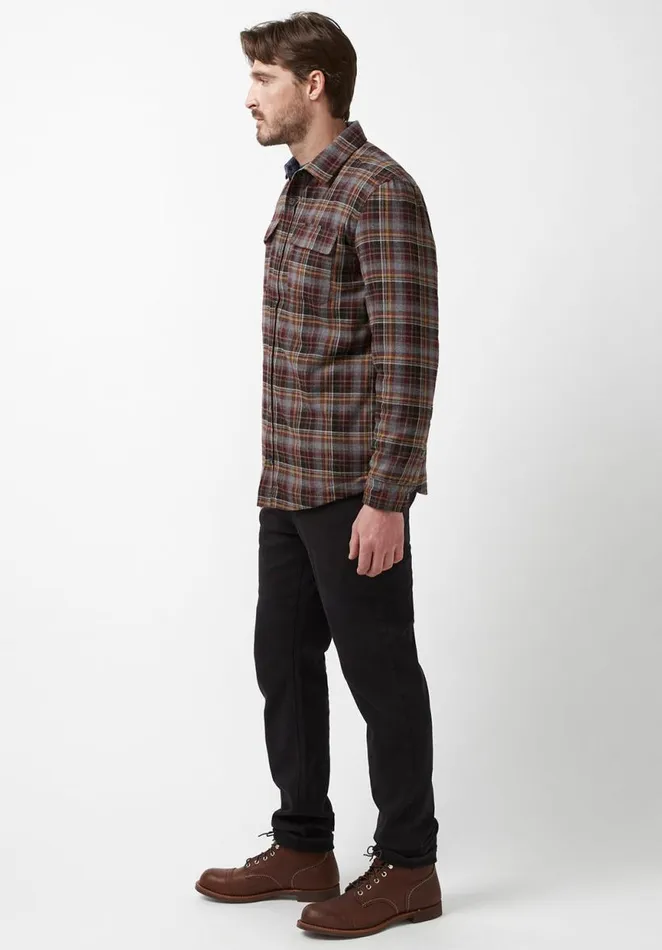 Men Soqer Charcoal Mens Shirt Jacket Charcoal Buffalo David Bitton Jackets