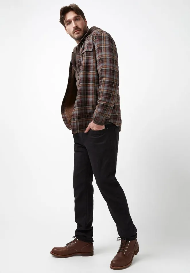 Men Soqer Charcoal Mens Shirt Jacket Charcoal Buffalo David Bitton Jackets