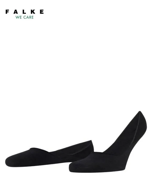 Men Step Medium Cut Box Men No Show Socks Black FALKE No Show Socks