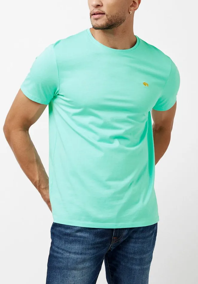 Men Supima Cotton Orange Tipima TShirt Tangerine Buffalo David Bitton Tops and Tees
