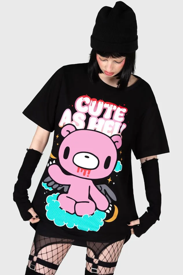 Men TShirts and Vests Killstar Cute As Hell TShirt