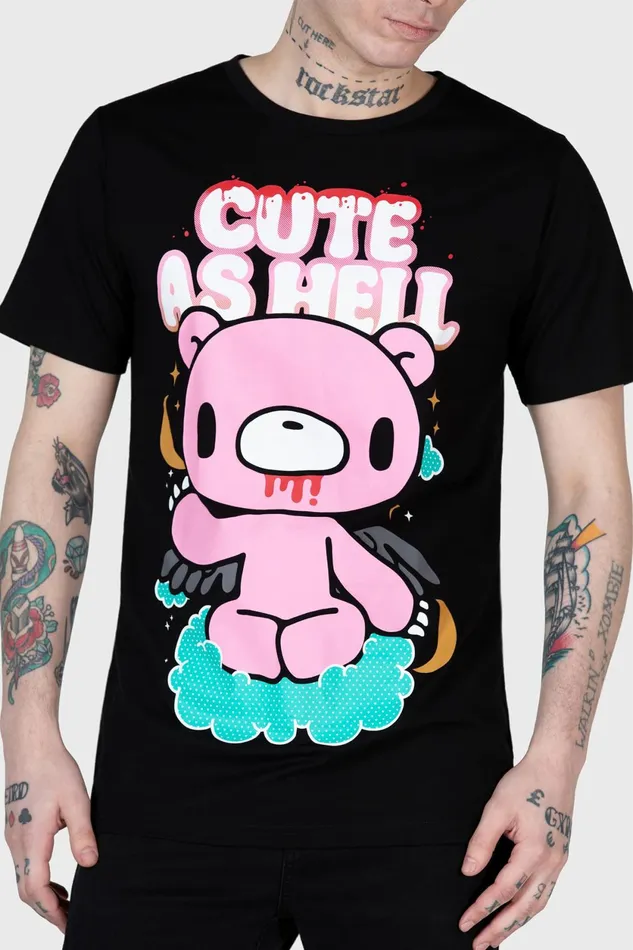 Men TShirts and Vests Killstar Cute As Hell TShirt