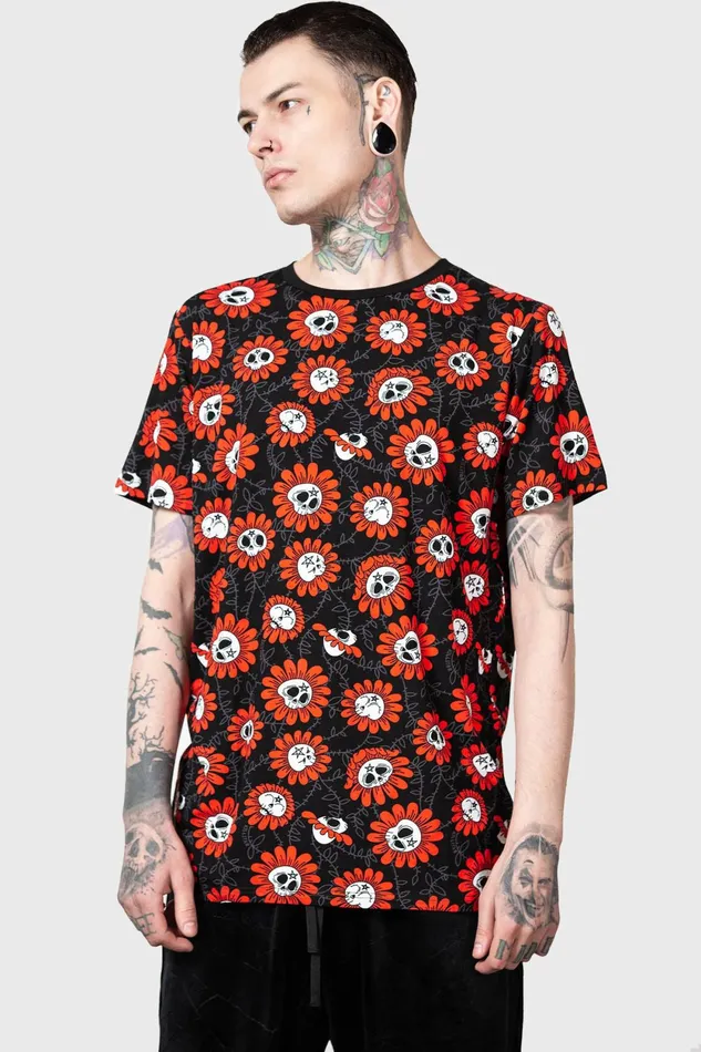 Men TShirts and Vests Killstar Gloom Garden TShirt