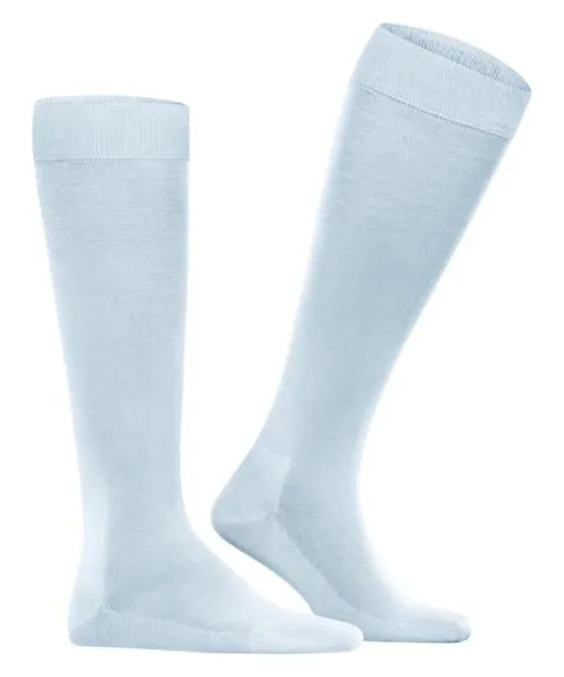 Men Tiago Men Kneehigh Socks Light Blue FALKE Knee High Socks