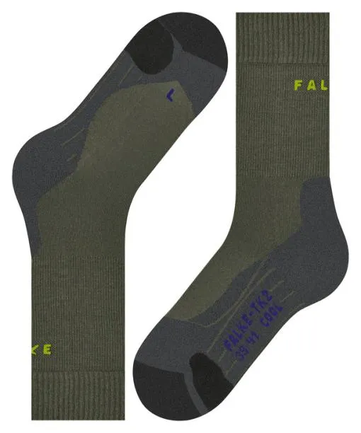 Men TK2 Explore Cool Men Trekking Socks Herb FALKE Hiking Socks