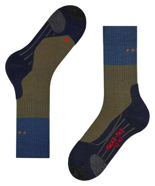 Men TK2 Explore Men Trekking Socks Thyme FALKE Hiking Socks